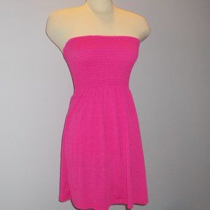 Pink strapless dress